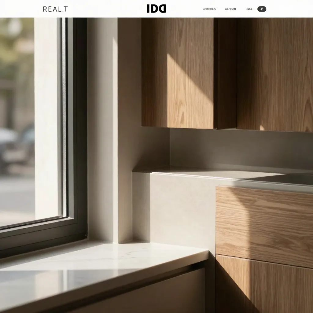 Elegant roman blind with fabric texture